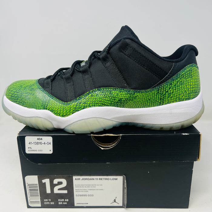 Jordan 11 Retro Low Green Snakeskin