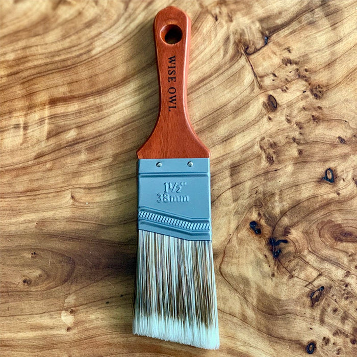 Wise Owl Paint Premium 1.5" Micro Angle Synthetic Brush - Piglet's Closet