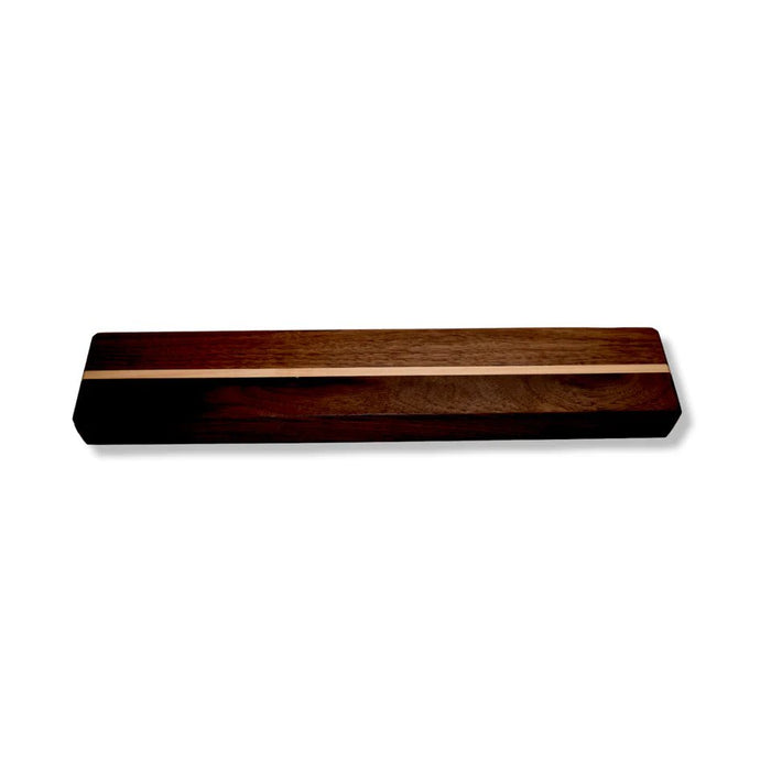 16-inch magnetic knife rail by Montana Block Company for easy kitchen storage of knives and utensils.