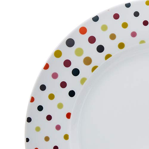 18-Piece Dinnerware Set - Dots, Service for 6 - EK CHIC HOME