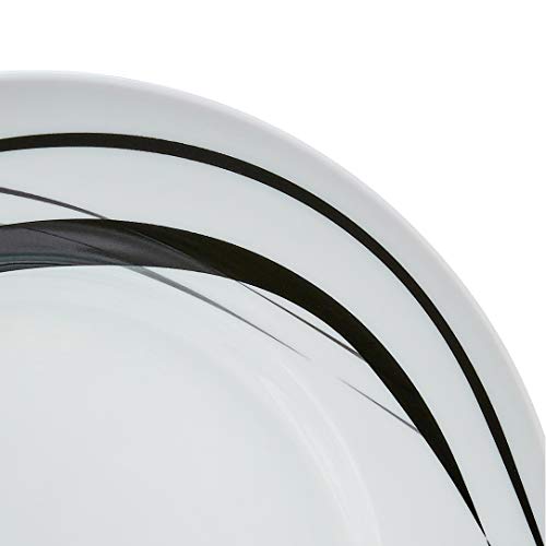 18-Piece Dinnerware Set - Half Moon, Service for 6 - EK CHIC HOME