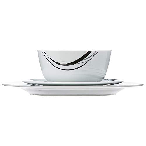 18-Piece Dinnerware Set - Half Moon, Service for 6 - EK CHIC HOME