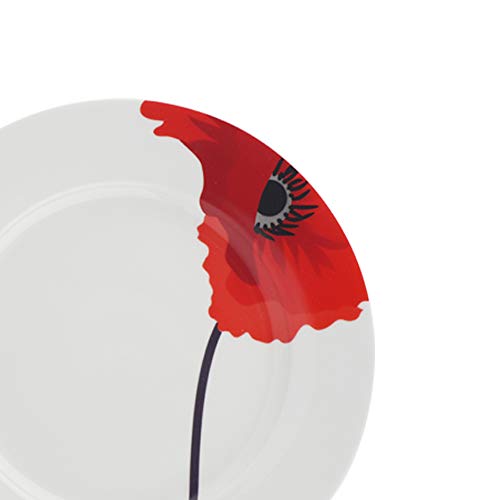 18-Piece Dinnerware Set - Poppy, Service for 6 - EK CHIC HOME