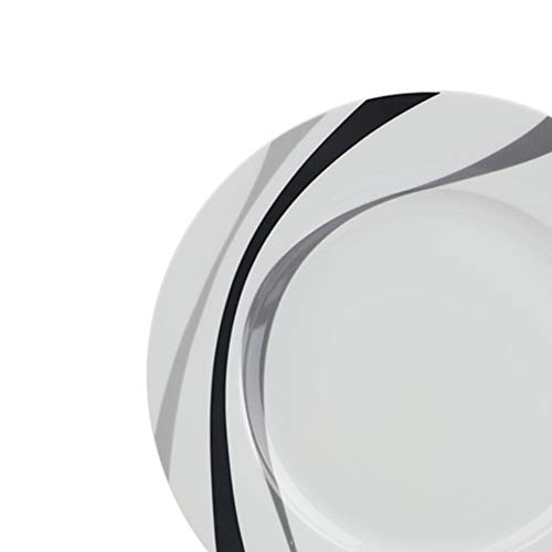 18-Piece Dinnerware Set - Swirl, Service for 6 - EK CHIC HOME