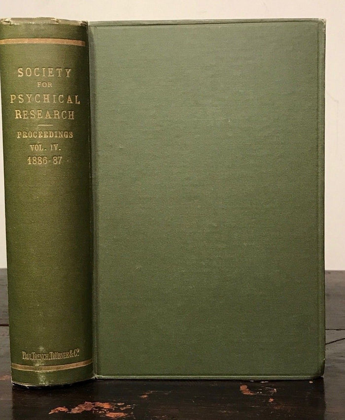 1886-1887 - SOCIETY FOR PSYCHICAL RESEARCH - OCCULT SPIRITS GHOSTS PSYCHIC
