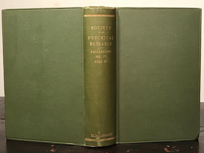 1886-1887 - SOCIETY FOR PSYCHICAL RESEARCH - OCCULT SPIRITS GHOSTS PSYCHIC