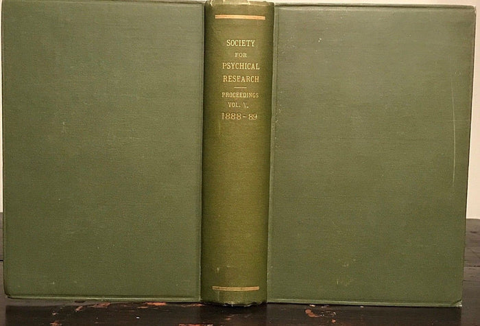1888-1889 - SOCIETY FOR PSYCHICAL RESEARCH - OCCULT HYPNOTISM MAGIC GHOSTS