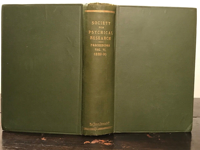 1889-1890 - SOCIETY FOR PSYCHICAL RESEARCH - OCCULT SPIRITUALISM GHOSTS PSYCHIC
