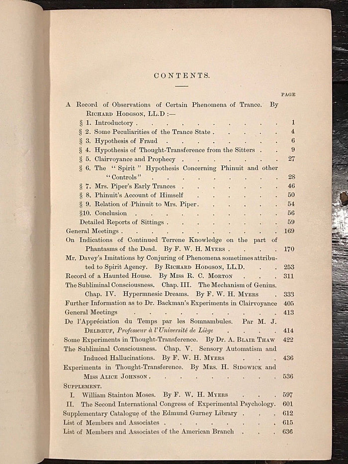 1892 - SOCIETY FOR PSYCHICAL RESEARCH - OCCULT SPIRITUALISM MAGIC GHOSTS PSYCHIC