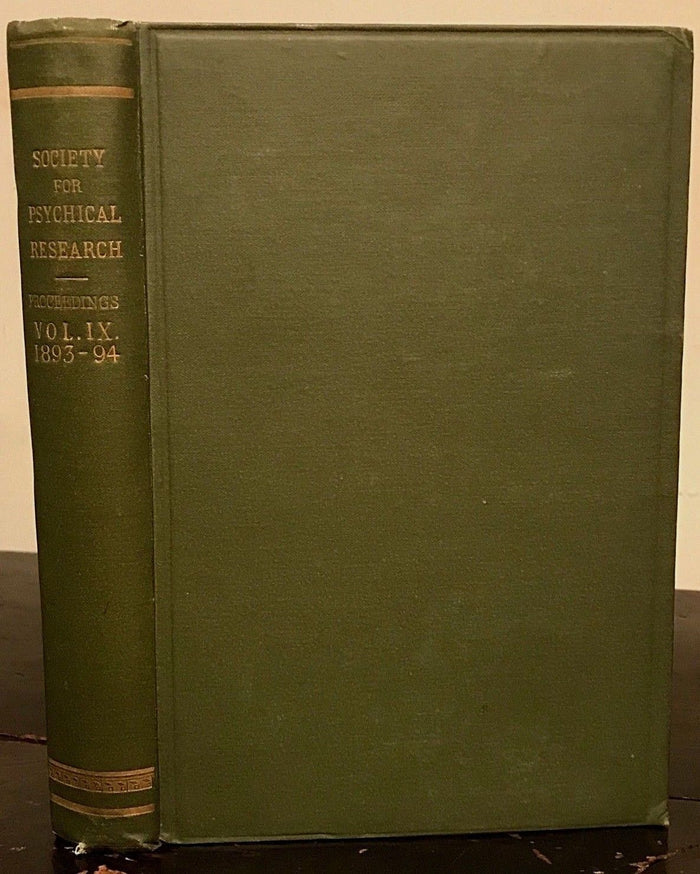 1893-1894 - SOCIETY FOR PSYCHICAL RESEARCH - FAIRIES SPIRITS PSYCHIC MAGIC