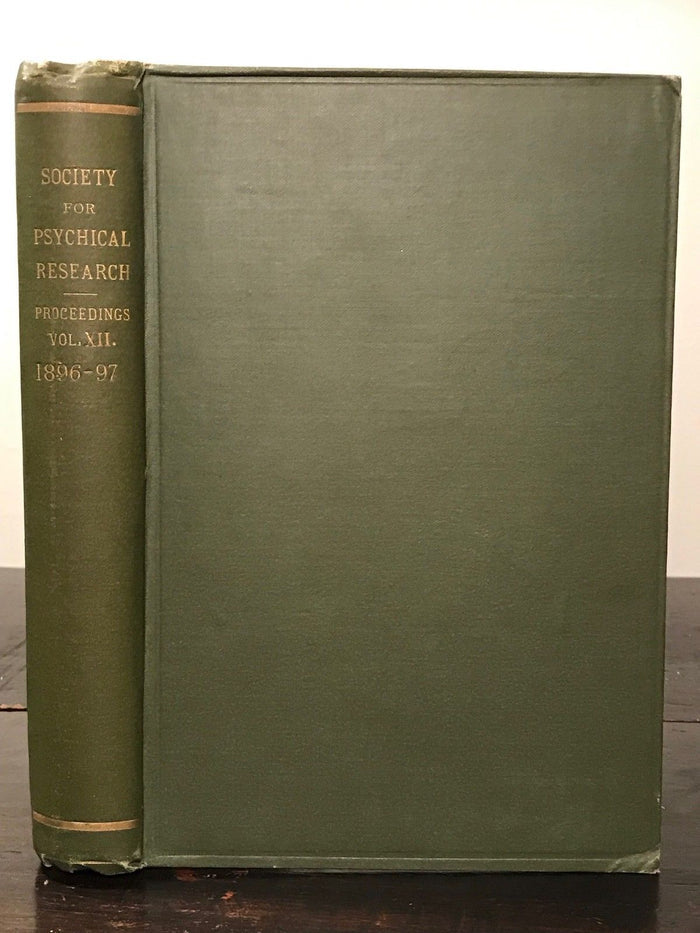 1896-1897 - SOCIETY FOR PSYCHICAL RESEARCH - OCCULT SPIRITUALISM GHOSTS PSYCHIC