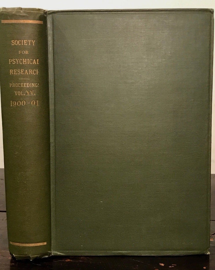 1900-1901 - SOCIETY FOR PSYCHICAL RESEARCH - OCCULT MAGIC GHOSTS PSYCHIC SPIRITS