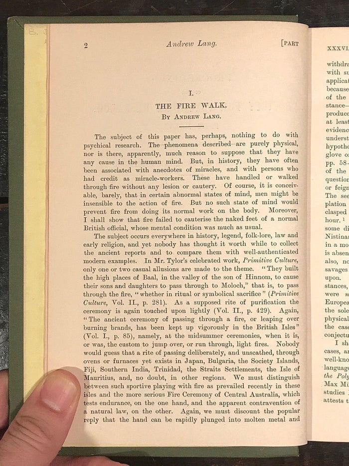 1900-1901 - SOCIETY FOR PSYCHICAL RESEARCH - OCCULT MAGIC GHOSTS PSYCHIC SPIRITS