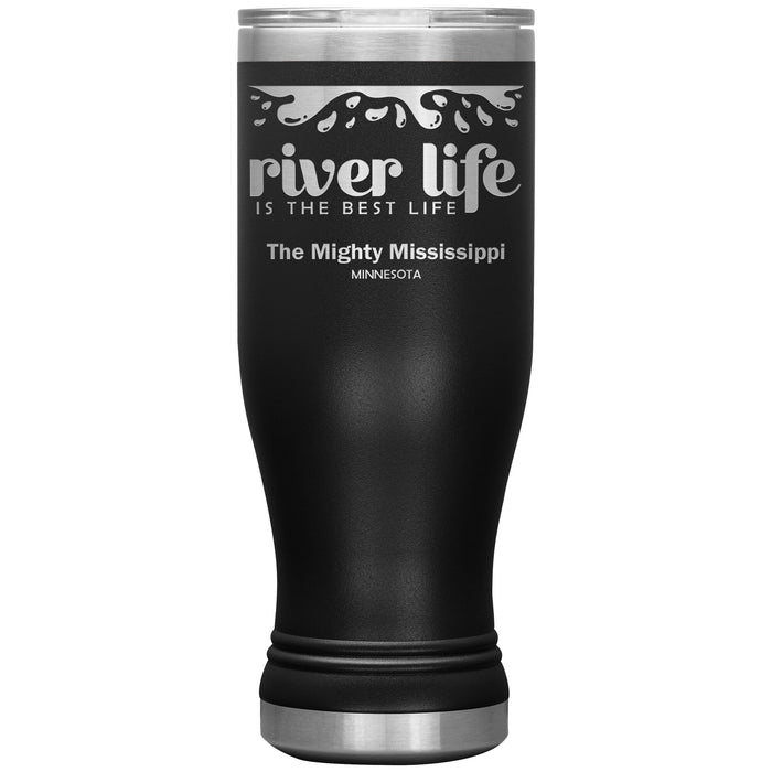 20 oz Stainless BOHO Tumbler, River Life, Minnesota, Opt1