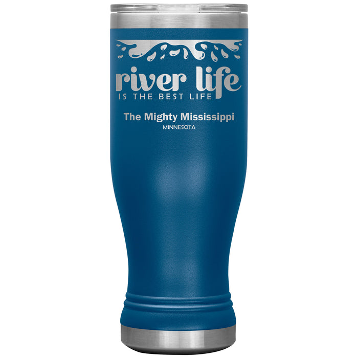 20 oz Stainless BOHO Tumbler, River Life, Minnesota, Opt2