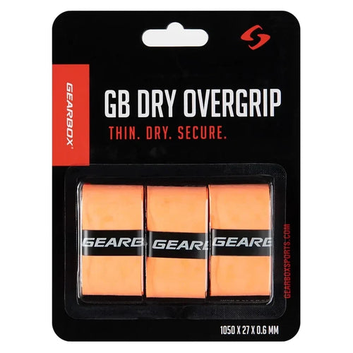 3-Pack Dry Pickleball Overgrip Neon Orange
