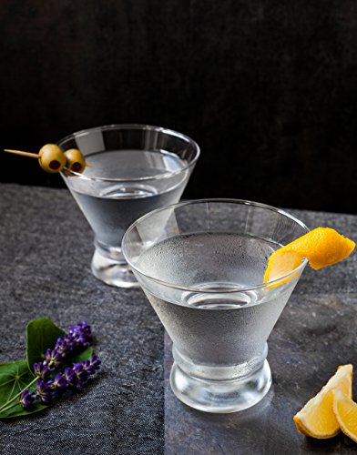 4-Piece Cocktail Glasses Set, 8-Ounce Martini Glasses - EK CHIC HOME