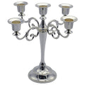 5-Candle Metal Candelabra 10.6 Inch Tall Candle Holder - EK CHIC HOME