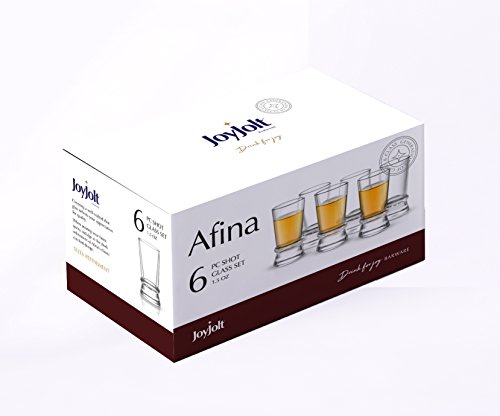 6-Pack Heavy Base Shot Glass Set, 1.5-Ounce Shot Glasses - EK CHIC HOME