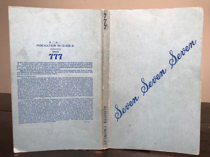 777 - Aleister Crowley - Level Press, 1971 - MAGICK OCCULT
