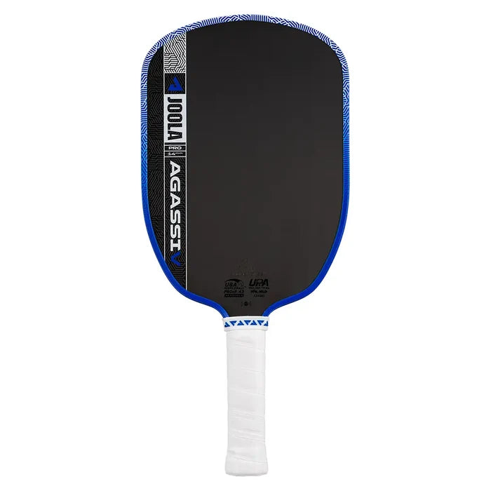 Agassi Pro V Andre Agassi 14mm Pickleball Paddle Royal Blue