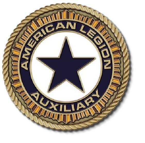 American Legion Auxiliary Medallion for Box Cremation Urn/Flag Case- 2" Diameter