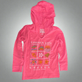 Apparel - Youth Hoodie Beach Grid Hot Pink