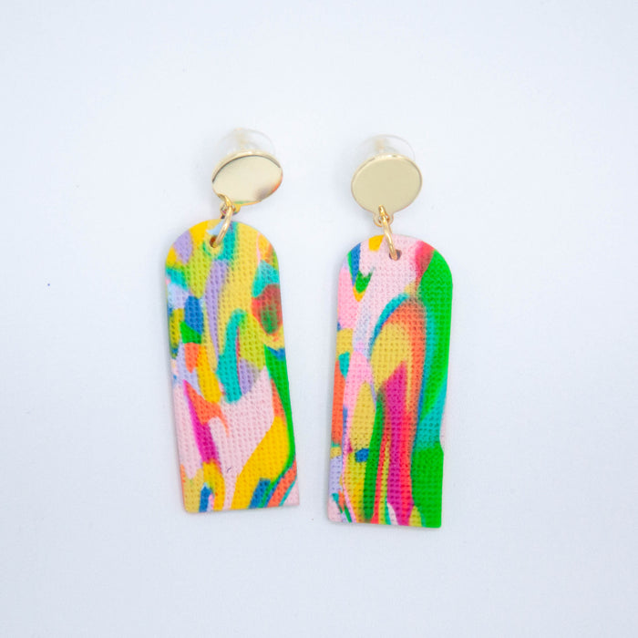 Arch Drop // Rainbow Row Earrings