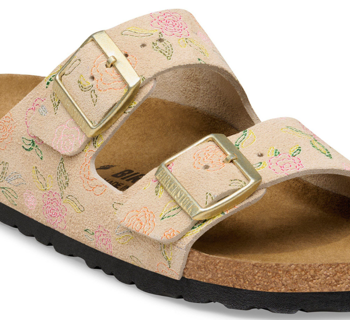 Arizona Flower Print Birkenstock - Sandcastle