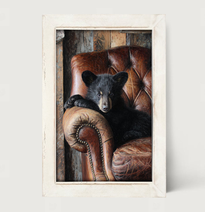 Armchair with Bear - Framed Art
