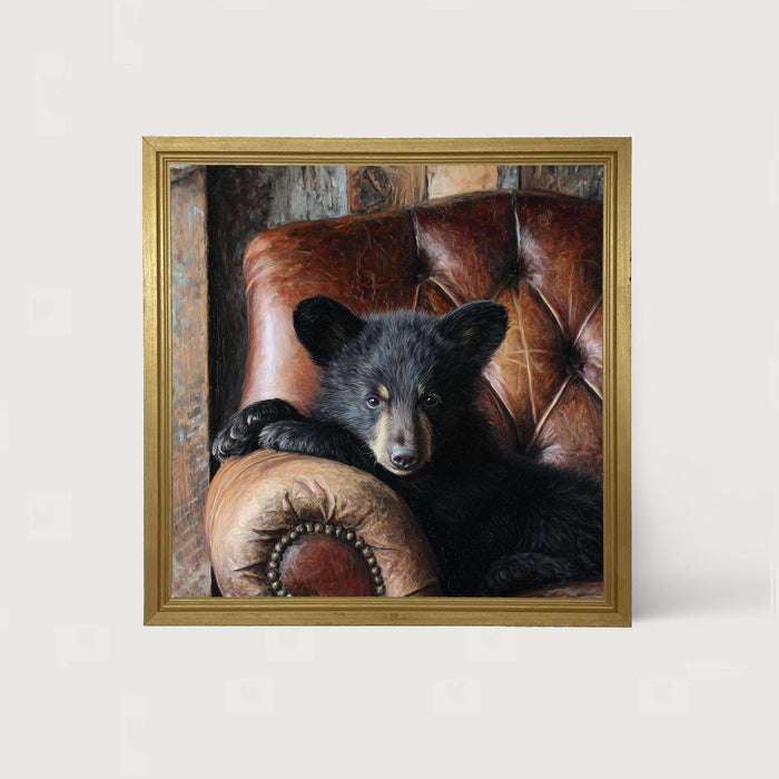 Armchair with Bear - Framed Art