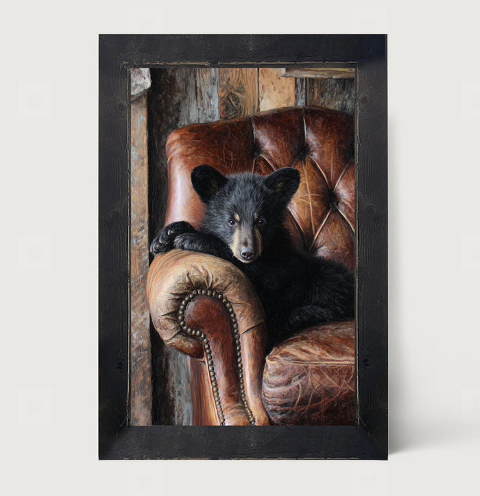 Armchair with Bear - Framed Art