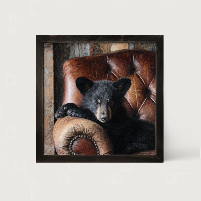 Armchair with Bear - Framed Art