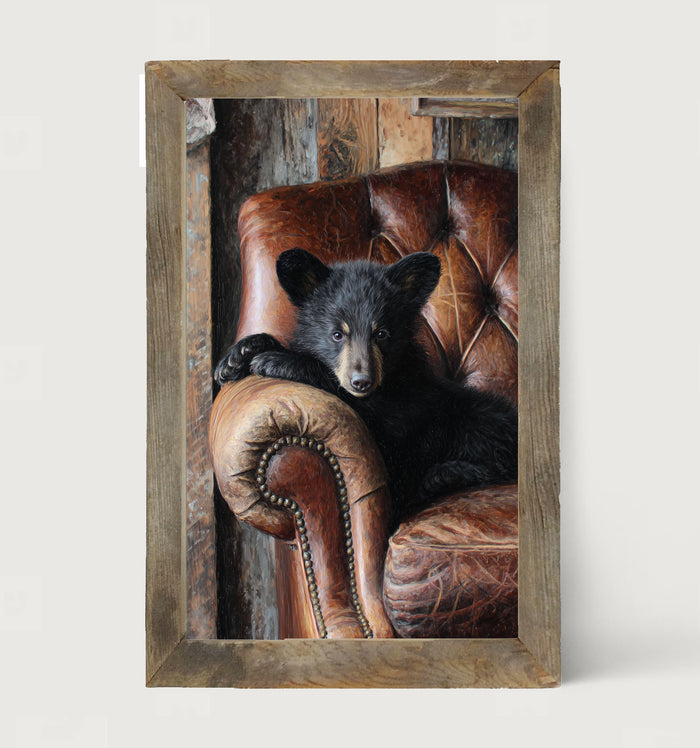 Armchair with Bear - Framed Art