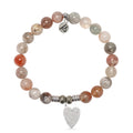 Arusha Agate Gemstone Bracelet with You Are Loved Sterling Silver Charm
