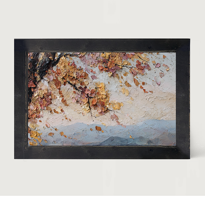 Autumn Country - Mountains in the Distance - Framed Art