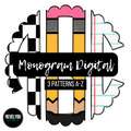 Back To School Monogram Set - Individual PNGS