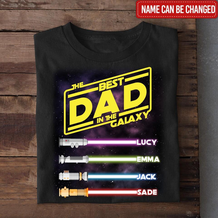Best Mom/Dad In The Galaxy - Personalized T-Shirt, Gift For Mother's Day, Gift For Father's Day