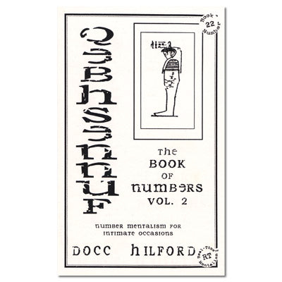 Book Of Numbers Vol. 2 (Qebhsennuf) by Docc Hilford - Book