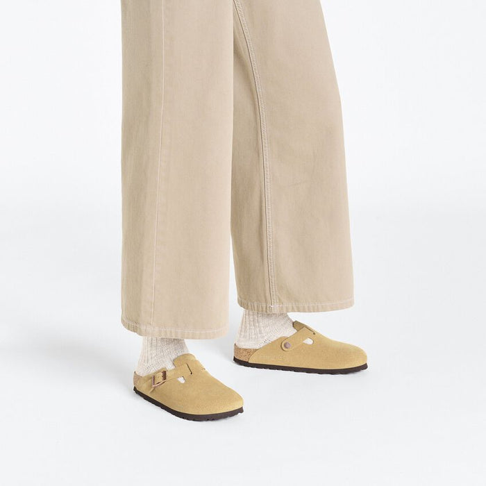 Boston Birkenstock (Latte Cream)
