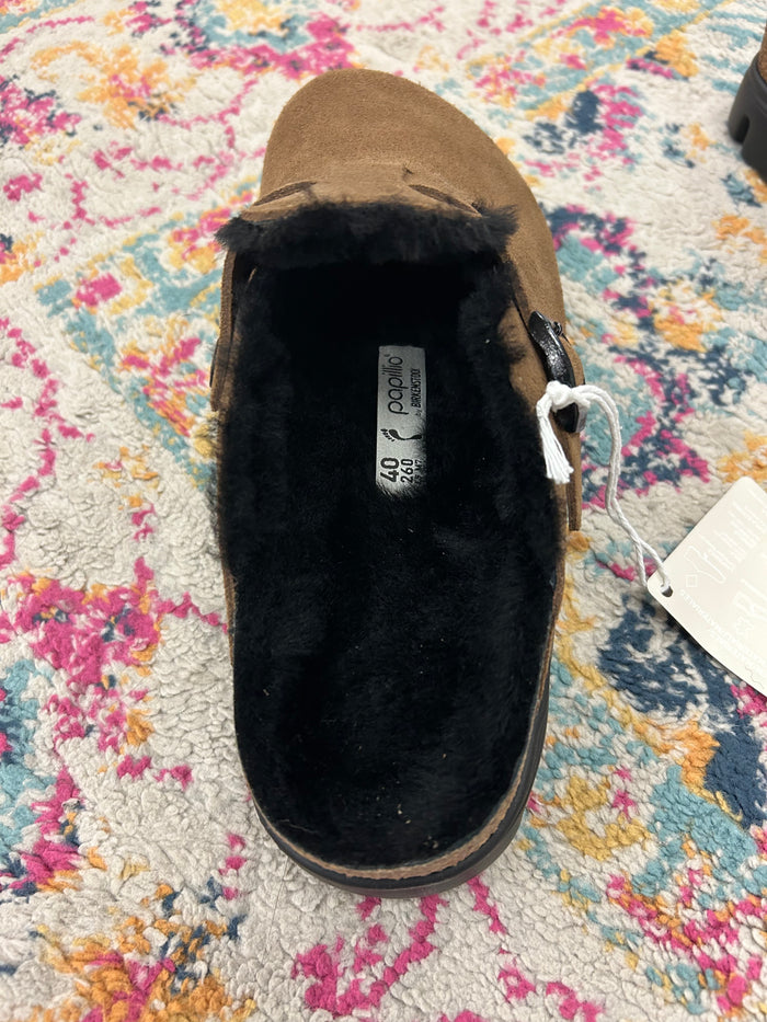 Boston Chunky Shearling Dark Tea
