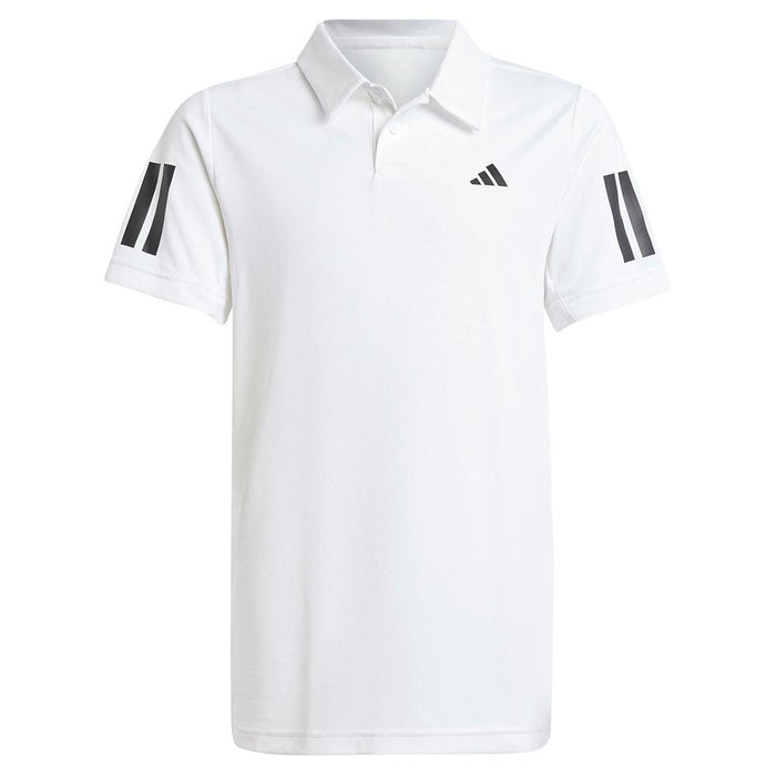 Boys' Club 3 Stripe Polo White