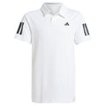 Boys' Club 3 Stripe Polo White