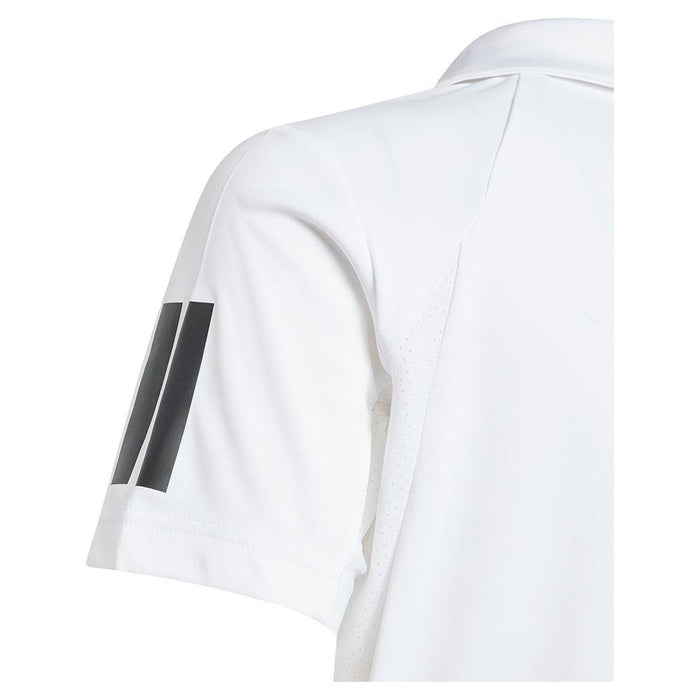 Boys' Club 3 Stripe Polo White