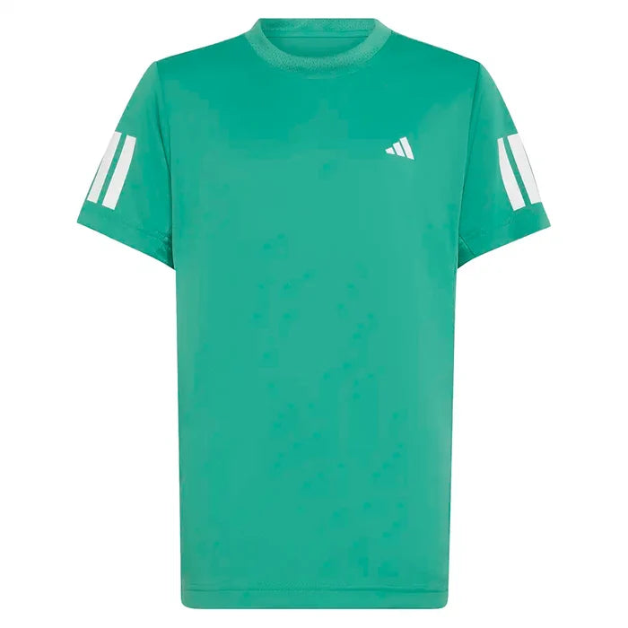 Boys' Club 3 Stripe Tee Semi Court Green