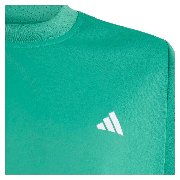 Boys' Club 3 Stripe Tee Semi Court Green