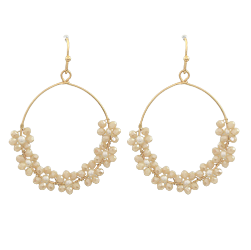 Candace Beaded Hoops