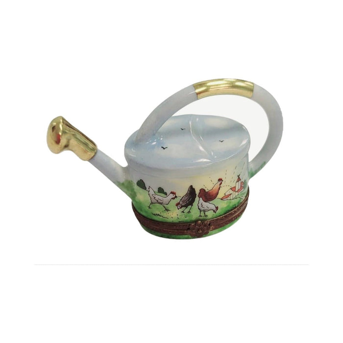 Hand-painted Charming Chicken for Garden Lovers Limoges box, additional photo