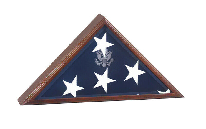 Cherry Vice Presidential Flag Case for 5' X 9.5' Flag w/Great Seal,Urn Available