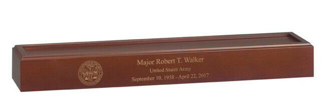 Cherry Vice Presidential Flag Case for 5' X 9.5' Flag w/Great Seal,Urn Available